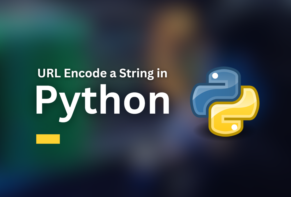How to URL Encode a String in Python